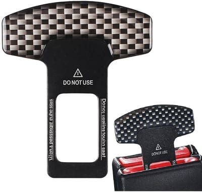 Cheaperito Gordelclip Autogordel - anti piep gesp - race look - zwart