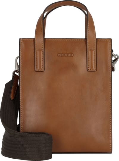 PICARD Leren Schoudertas Toscana Crossbody Bag Camel Lichtbruin
