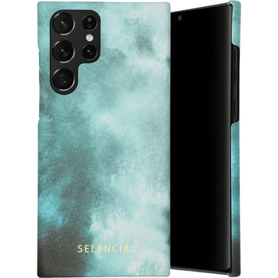 Selencia Galaxy S22 Ultra Fashion Hoesje Air Blue