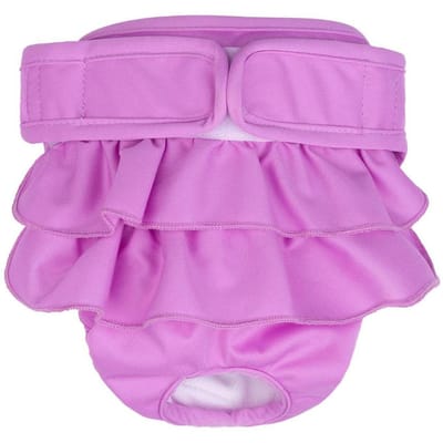 Culottes pour Chiennes Couches Idéales pour Chiennes Physiologiques Filles Chiennes Slip Chiot Animal de Compagnie Short Sous-vêtements pour Chiens Petits Moyens Grands Haute Qualité S violet