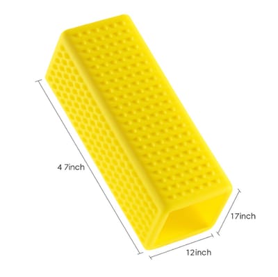 CRIJNS - Dierenhaar Blok - Mattenlijnentrekker - 45x45x120mm - Yellow