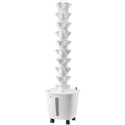 VEVOR Hydroponic Kweeksysteem, 50 plaatsen, 10-laags verticale hydroponische toren, hydroponische tuin met waterpomp en wielen, ontkiemingsset voor kamerplanten voor kruiden, fruit en groenten