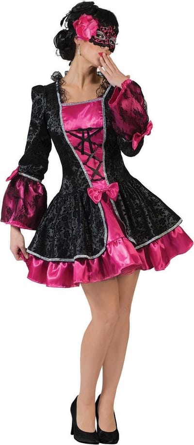 Verkleedkleding - Sexy Baroque jurkje Vicky - Maat 32/34