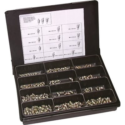 Smeernippel Assortiment 170 Stuks DIN 71412 En DIN 3404