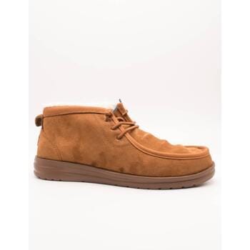HEYDUDE - Wally Mid GripR Warmth Heren Instappers Brown - Maat 42
