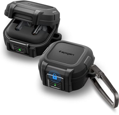 Spigen Lock Fit Hoesje Geschikt voor Samsung Galaxy Buds 4 / 4 Pro Zwart