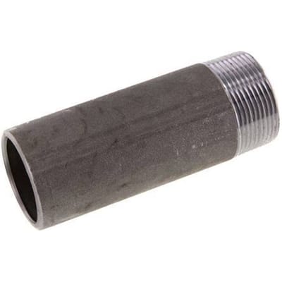 R 1 1/2'' Buitendraad x 48.3mm Stalen Pijpnippel met Las uiteinde 50 Bar DIN 2982 - 120mm [2 Stuks]