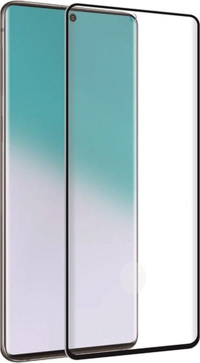 Muvit, Schermbeschermer Geschikt voor Samsung Galaxy S20 Ultra / 5G Antibacterieel, Doorzichtig zwart