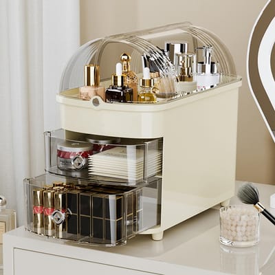 Unyqoos® Elegante Make-up Organizer met Groot Capaciteit en Stijlvol Ontwerp voor Badkamer en Slaapkamer