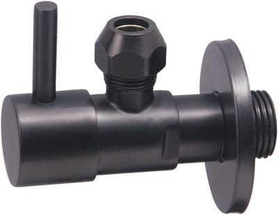 Hoekstopkraan Gun Metal Grijs - 1/2″ x 3/8″ of knel 10 mm