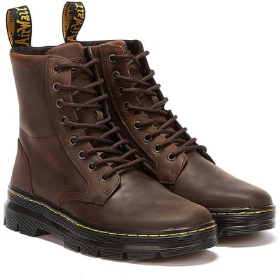 Shop Voor Dr. Martens Combs Crazy Horse Heren Bruine Laarzen