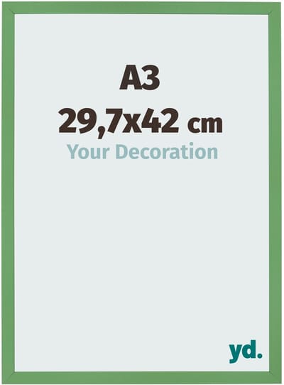 Your Decoration - Fotolijst A3 29,7x42 cm - MDF - Groen - Bologna