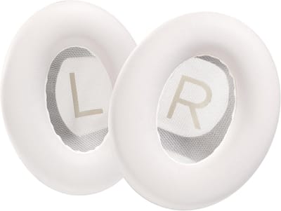 Vervangende Oorkussens voor Noise Cancelling Hoofdtelefoons, Geschikt voor Over-Ear Modellen, Wit Kunstleer