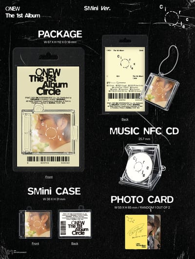EENW (SHINee) - 1e Album Cirkel (Smini Ver.) 1PCS gray