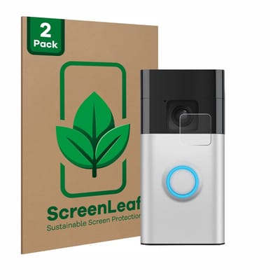 2 Stuks Screenprotector voor Ring Battery Video Doorbell - Hoogwaardige Beschermfolie transparant