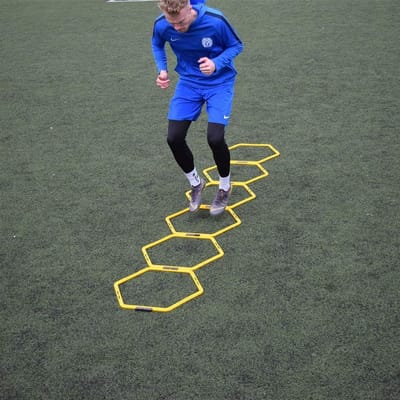 Coördinatie Trainingsringen Set - 6 Stuks Inclusief Clips voor Agile Training en Agility Oefeningen