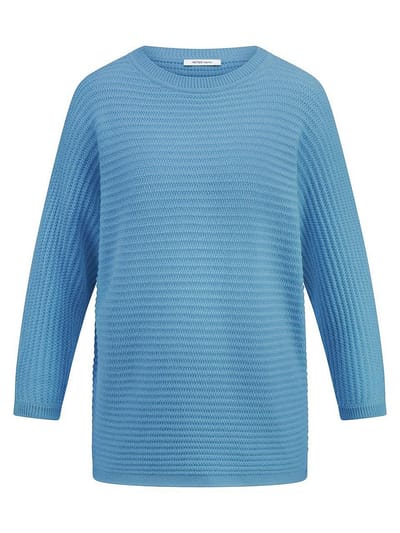 Trui een boothals Van Peter Hahn blauw