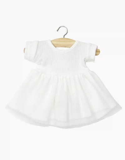 Minikane Gordi Poppenkleding Rosana Witte Balletjurk 34 cm