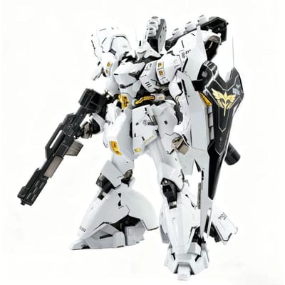 RG 1/144 White Sazabi Assemblage Model Kit Actiefiguren Pop Bureaublad Ornament Plastic Speelgoed Model Mecha Model Jongen Verrassingscadeaus gray