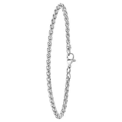Lucardi Dames Mila armband - Staal - Armband - Cadeau - 20 cm - Zilverkleurig