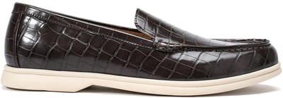 ALLTHEMEN Heren Krokodillenprint Loafer - Slip-on - 40