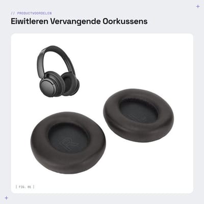 Oorkussens Vervangend - Geluidsisolatie - Comfortabel - Traagschuim - Eiwitleren - Universele Hoofdtelefoon Accessoires - Hoofdtelefoon Oorkussen