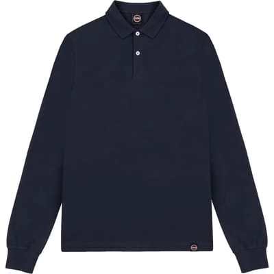 Polo met lange mouwen in piqué Colmar