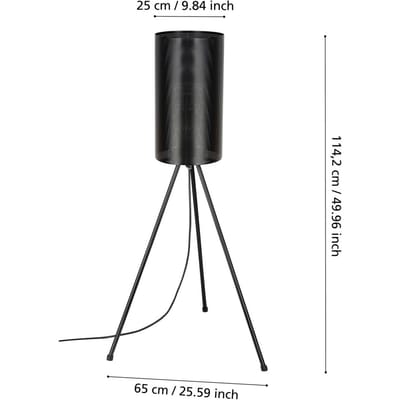 EGLO Ladunara Staande lamp buiten - E27 - Ø 57 cm - Zwart