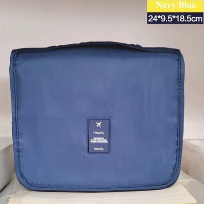 Vandera Toilettas Dames - Make-up tasje - Reis Toilettas met haak - Toilettassen - Organizer - 24cm x 19cm, Vakantie- Hotel-Reistas-Reizen-Make-up Tas.