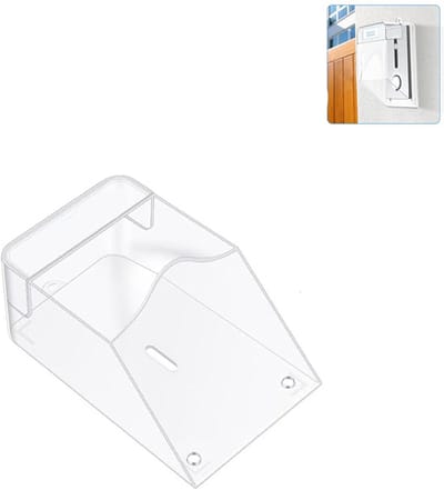 1 stuk-Universele deurbel regenbescherming-Regenhoes voor deurbel-Deurbel Cover-Waterdichte hoes voor buitendraadloze deurbel -Deurbel Bescherming-Geschikt voor alle weersomstandigheden-Bescherming tegen weersinvloeden-Transparant
