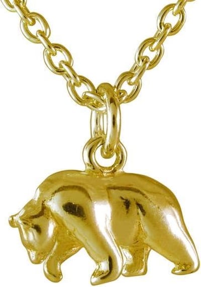 AuBor ®. Hanger. Goud. De beer.