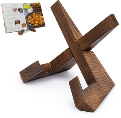 Ynkkvre - Massief Houten Boekstandaard - Geschikt voor Kookboeken en Tijdschriften