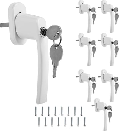 Afsluitbare aluminium raamgreep met sleutel - Veiligheidsraamgreep voor optimale kinderveiligheid