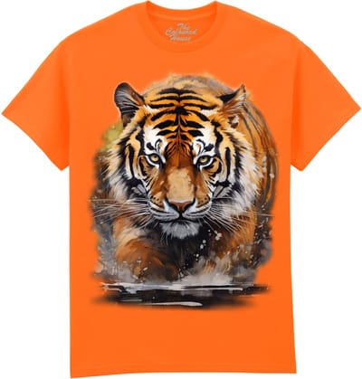 Tijger Watercolor Running Tiger The Coloured House T-shirt M