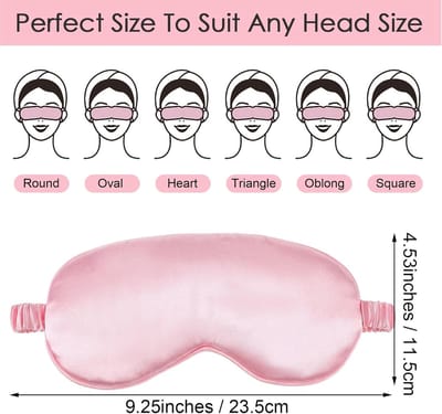 Zachte Zijde Slaapmasker Set voor Volwassenen - Ideaal voor Reizen, Blokkeren van Licht en Ontspanning tijdens het Slapen