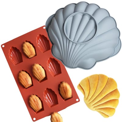Madeleine bakvorm cakevorm siliconen vorm schelpen cakevorm mousse chocoladevormen motief bakvormen gelei dessert zeep verjaardag Halloween Kerstmis taart