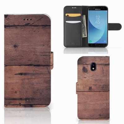 voor Samsung Galaxy A30 Book Style Case Old Wood