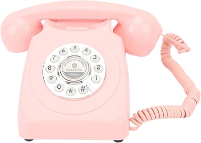 Audio Gastenboek Telefoon - Spraakbericht Gastervaring - Feestelijke Herinneringen Vastleggen - Vintage Design Duidelijke Opname
