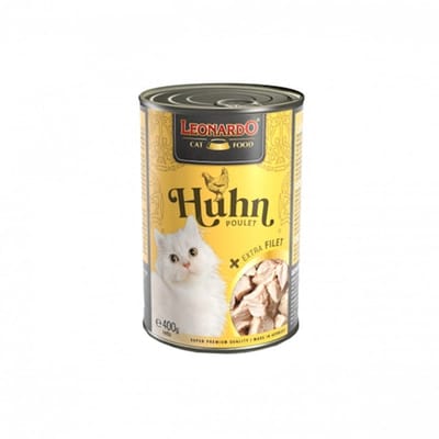 Leonardo - Natvoer met extra filet - Kip - 6 x 400 g