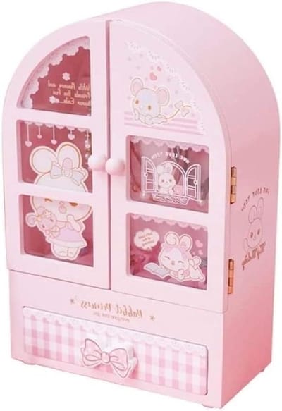 Juwelendoos met Lades - Opbergdoos Sieraden - Sieraden Organiseren - Met Spiegeltje - 21 cm - Roze