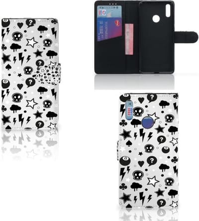 Telefoonhoesje met Naam Huawei Y7 (2019) Silver Punk