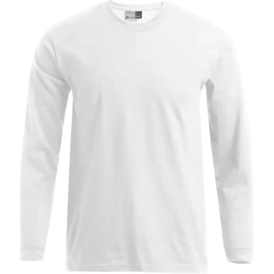 Promodoro Men´s Premium-T Long Sleeve E4099 - White - S