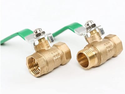 Messing Kogelkraan - Loodgietersventiel Hefboom - Water Gas Olie - Hogere Druk Weerstand - 1/2 Inch - Messing
