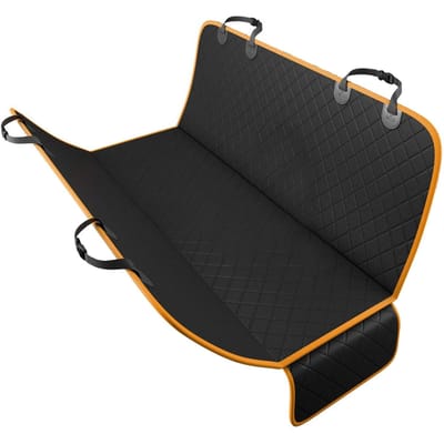 Housse de siège de voiture pour chien, imperméable, anti-rayures, pour siège arrière de voiture, camion, SUV, orange orange