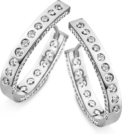 Orphelia oorring Raille Zirconium Sterling Zilver 925