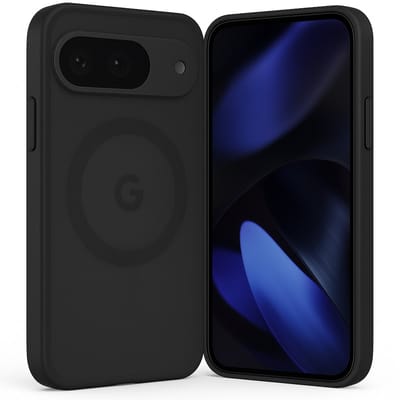 SnapSkin Hoesje geschikt voor Google Pixel 9 / 9 Pro / 10 / 10 Pro - Geschikt voor MagSafe Case - Semi-Transparant Zwart