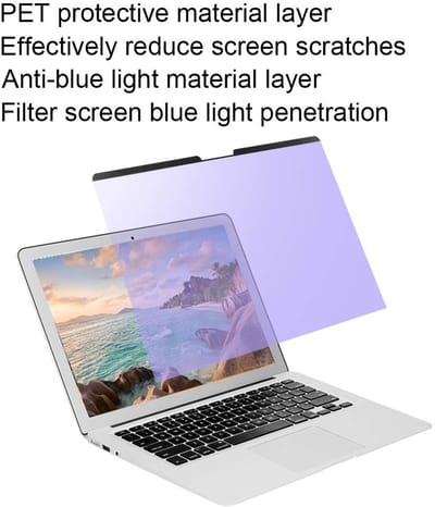 Dailygoods - Anti-blauwlichtfilm - Laptop schermbeschermer - Lichtgewicht - 16-inch - Oogbescherming - Geschikt voor OS X Notebook