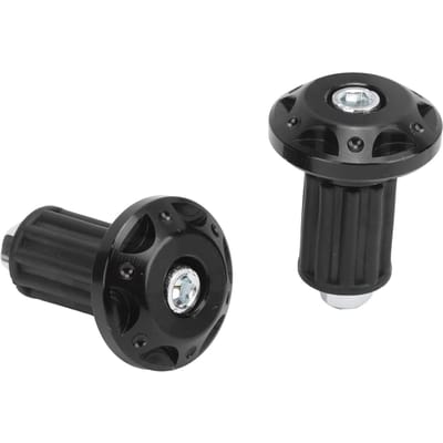 2 STuks Motorfiets Stuurkap Aluminiumlegering Accessoires voor Crossmotor Fietsen black