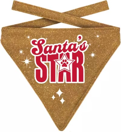 Plenty Gifts Bandana Santa Star Kat 12-16CM