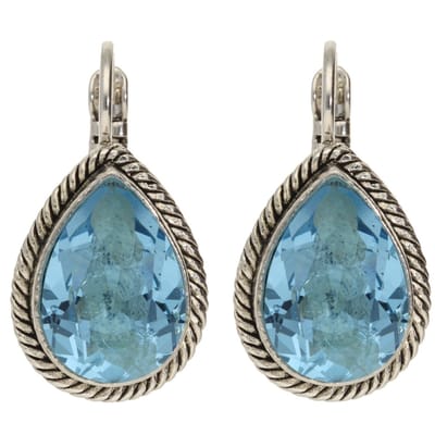 Karma oorbel Chain Tubes Square Silver Goldplated-M1819